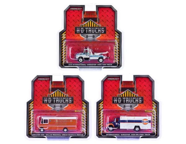 "Heavy Duty H.D. Trucks" Set of 3 pieces Series 25 1/64 Diecast Models by Greenlight #1