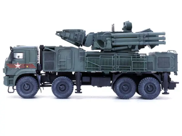Pantsir S1 96K6 Self-Propelled Air Defense Weapon System "Victory Day Parade" Russian Army "Armor Premium" Series 1/72 Diecast Model by Panzerkampf #2