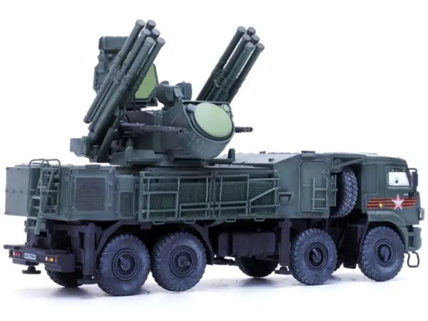 Pantsir S1 96K6 Self-Propelled Air Defense Weapon System "Victory Day Parade" Russian Army "Armor Premium" Series 1/72 Diecast Model by Panzerkampf #3