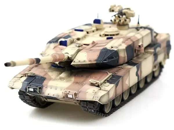 Leopard 2 A7+ Main Battle Tank "Desert Camouflage" German Army "Armor Premium" Series 1/72 Diecast Model by Panzerkampf #4
