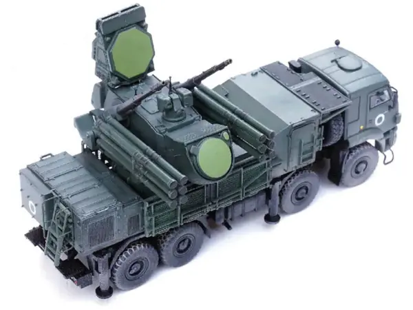 Pantsir S1 96K6 Self-Propelled Air Defense Weapon System "Ukraine War" Russian Army "Armor Premium" Series 1/72 Diecast Model by Panzerkampf #4
