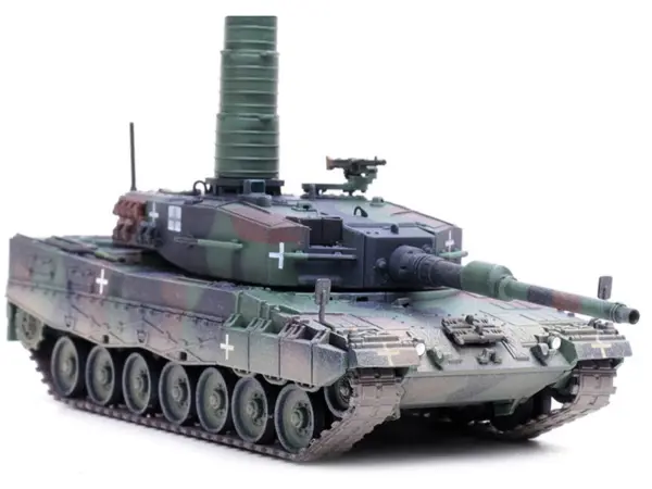 Leopard 2A4 Main Battle Tank with Snorkel "3-Tone Camouflage" Ukrainian Army "Armor Premium" Series 1/72 Diecast Model by Panzerkampf #3