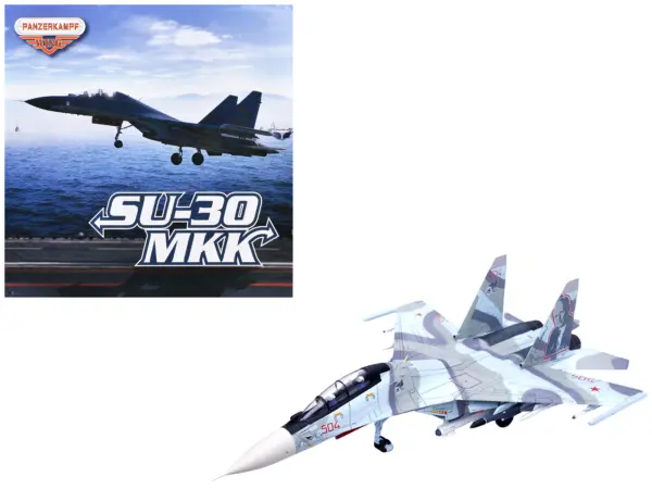 Sukhoi Su-30MKK Flanker-G Fighter Aircraft #504 "Russian Air Force" "Wing" Series 1/72 Diecast Model by Panzerkampf #1