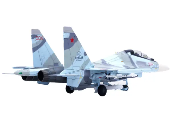 Sukhoi Su-30MKK Flanker-G Fighter Aircraft #504 "Russian Air Force" "Wing" Series 1/72 Diecast Model by Panzerkampf #2