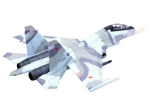 Sukhoi Su-30MKK Flanker-G Fighter Aircraft #504 "Russian Air Force" "Wing" Series 1/72 Diecast Model by Panzerkampf #4
