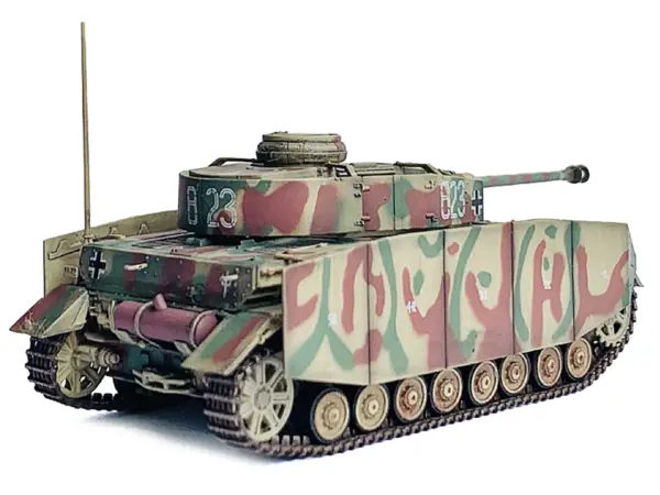 Germany Pz.Kpfw.IV Ausf.H with Schurzen Tank #823 "2.Pz.Div. Normandy" (1944) "NEO Dragon Armor" Series 1/72 Plastic Model by Dragon Models #3