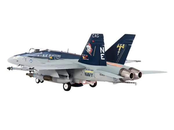 McDonnell Douglas F/A-18C Hornet Aircraft "VFA-34 Blue Blasters USS Carl Vinson Last Cruise" (2018) United States Navy 1/72 Diecast Model by JC Wings #2