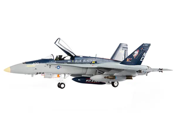 McDonnell Douglas F/A-18C Hornet Aircraft "VFA-34 Blue Blasters USS Carl Vinson Last Cruise" (2018) United States Navy 1/72 Diecast Model by JC Wings #4
