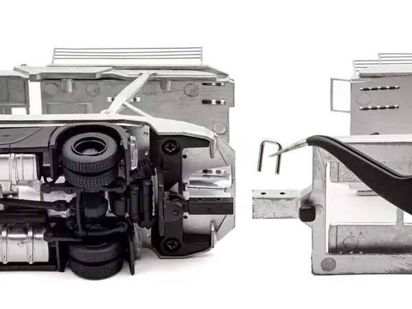 Mercedes-Benz Actros Auto Transporter Black 1/64 Diecast Model by GCD #3