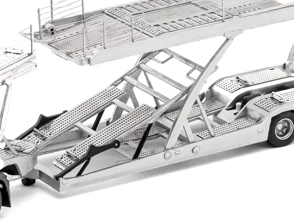 Mercedes-Benz Actros Auto Transporter Black 1/64 Diecast Model by GCD #4