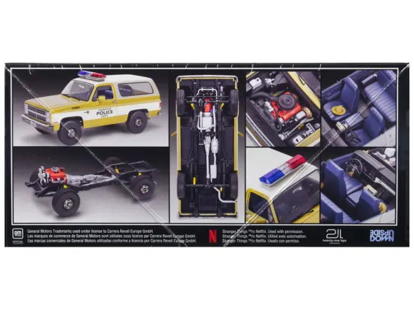 Level 4 Model Kit Jim Hopper's 1985 Chevrolet K5 Blazer "Stranger Things" (2016-Current) TV Series 1/25 Scale Model by Revell #3