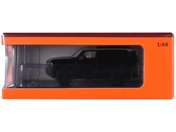 Toyota Land Cruiser Prado 250 Black with White Top 1/64 Diecast Model Car by GCD #3