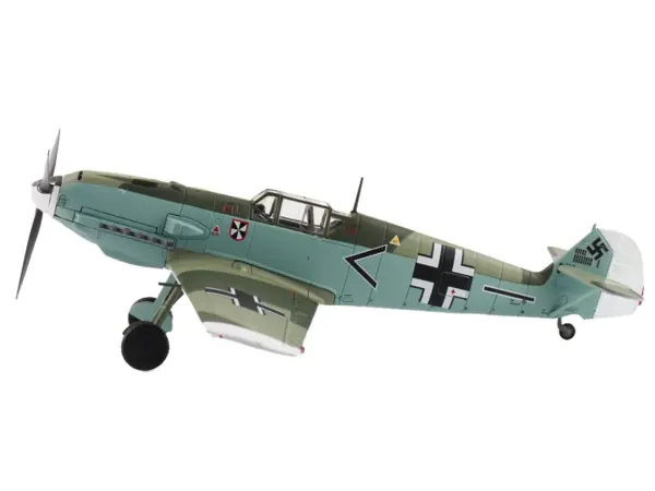 Messerschmitt BF 109E-4 Fighter Aircraft "Franz von Werra II/JG-3" (1940) German Luftwaffe "Air Power Series" 1/48 Diecast Model by Hobby Master #2