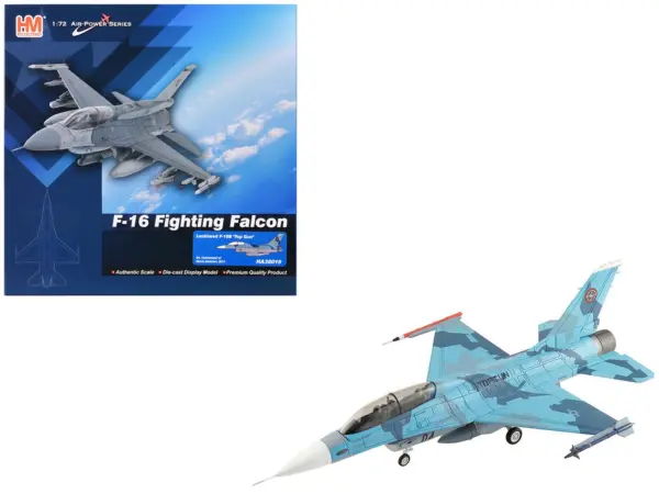 Lockheed F-16B Fighting Falcon Fighter Aircraft "Top Gun 04 Centennial of Naval Aviation" United States Navy "Air Power Series" 1/72 Diecast Model by Hobby Master #1