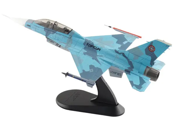 Lockheed F-16B Fighting Falcon Fighter Aircraft "Top Gun 04 Centennial of Naval Aviation" United States Navy "Air Power Series" 1/72 Diecast Model by Hobby Master #5