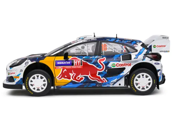 Ford Puma Rally1 Hybrid #16 Adrien Fourmaux - Alexandre Coria 3rd Place "Rally Sweden" (2024) "Competition" Series 1/18 Diecast Model Car by Solido #3
