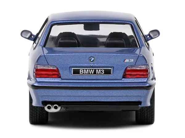 1999 BMW E36 M3 Coupe Estoril Blue Metallic 1/43 Diecast Model Car by Solido #4