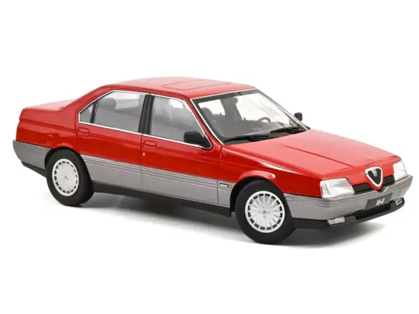 1991 Alfa Romeo 164 Red 1/18 Diecast Model Car by Norev #2