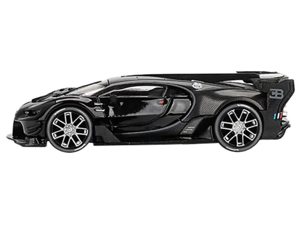 Bugatti Vision Gran Turismo Black and Carbon Limited Edition 1/64 Diecast Model Car by Mini GT #2