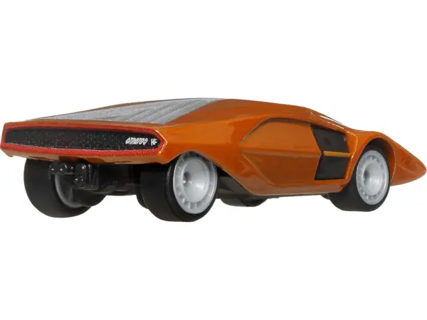 Lancia Stratos Zero Concept Car Orange Metallic "Hammer Drop" Series Diecast Model Car by Hot Wheels #3