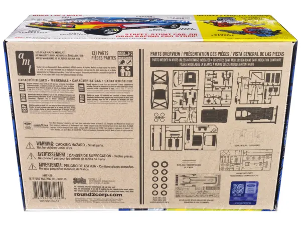 Skill 2 Model Kit 1977 Ford Mustang "Hell Drivers" Thrill Show Car 1/25 Scale Model by AMT #4