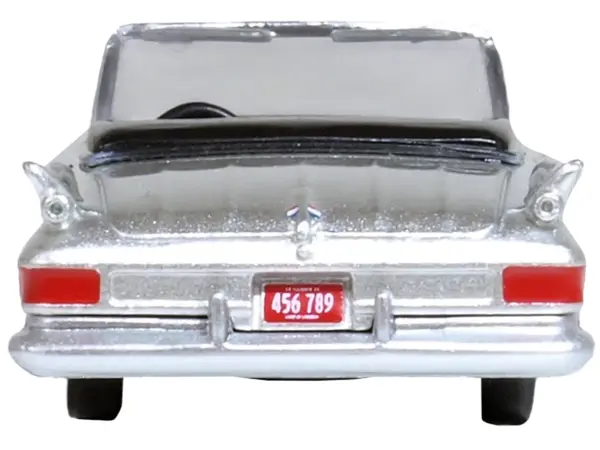 1961 Chrysler 300G Convertible Sheffield Silver Metallic 1/87 (HO) Scale Diecast Model Car by Oxford Diecast #4