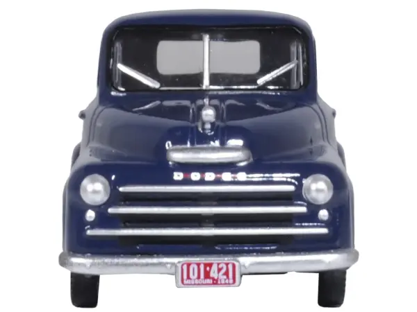 1948 Dodge B-1B Pickup Truck Waterway Blue 1/87 (HO) Scale Diecast Model Car by Oxford Diecast #3