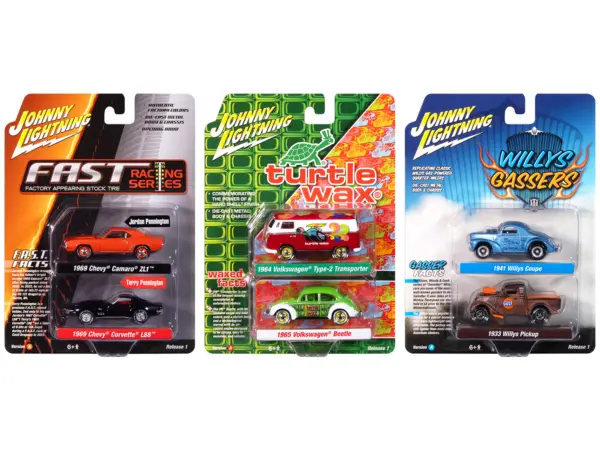 Johnny Lightning "2-Packs" 2024 Release 1 Set A of 6 pieces 1/64 Diecast Model Cars by Johnny Lightning #1