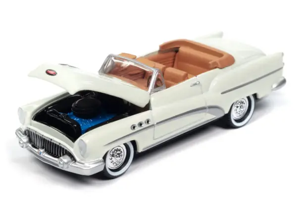 1953 Buick Super Cream with Travel Trailer Limited Edition "Tow & Go" Series 1/64 Diecast Model Car by Johnny Lightning #3