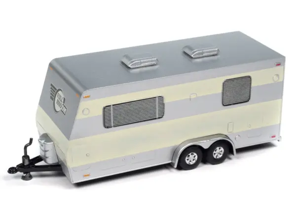 1953 Buick Super Cream with Travel Trailer Limited Edition "Tow & Go" Series 1/64 Diecast Model Car by Johnny Lightning #4