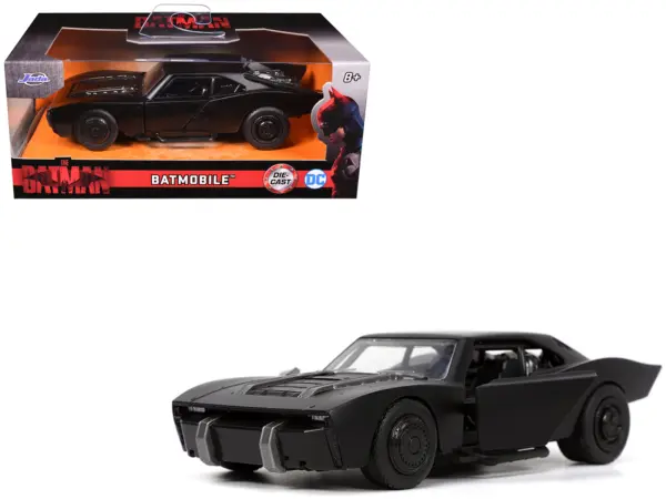 Batmobile Black "The Batman" (2022) Movie "Hollywood Rides" Series 1/32 Diecast Model Car by Jada #1