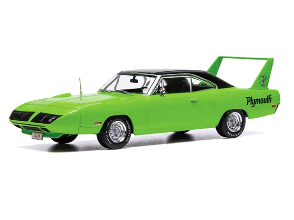 1970 Plymouth Road Runner Superbird Green with Black Vinyl Top 1/43 Diecast Model by IXO Models #2