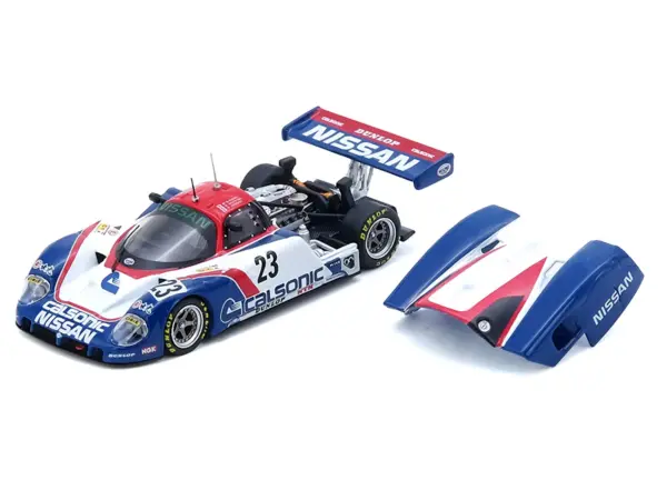 Nissan R89C #23 Masahiro Hasemi - Kazuyoshi Hoshino - Toshio Suzuki "24 Hours of Le Mans" (1989) 1/64 Diecast Model Car by Inno Models #2