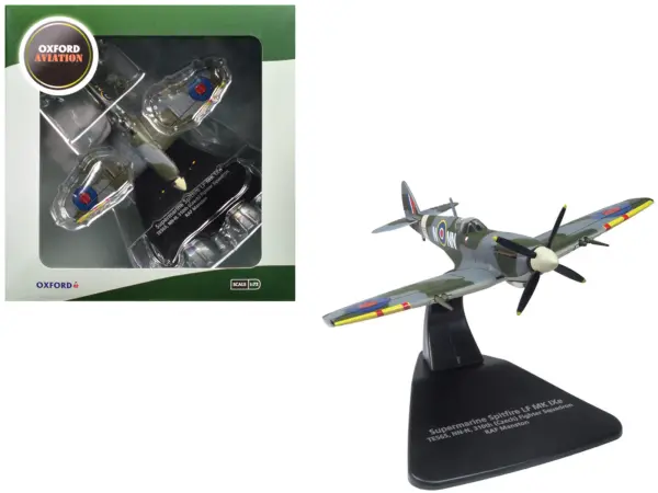 Supermarine Spitfire LF MK IXe Fighter Aircraft "TE565 10th (Czech) Fighter Squadron RAF Manston" Royal Air Force 1/72 Diecast Model Airplane by Oxford Diecast #1