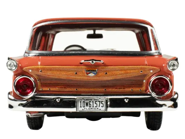 1959 Ford Country Squire Rose with Woodgrain Sides and Green Interior Limited Edition to 200 pieces Worldwide 1/43 Model Car by Goldvarg Collection #4