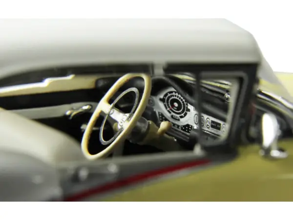 1957 Oldsmobile Starfire Coronado Yellow and Alcan White Limited Edition to 200 pieces Worldwide 1/43 Model Car by Goldvarg Collection #2