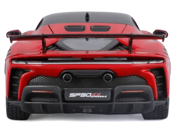 Ferrari SF90 XX Stradale Red with Black Top "Race and Play" Series 1/24 Diecast Model Car by Bburago #5