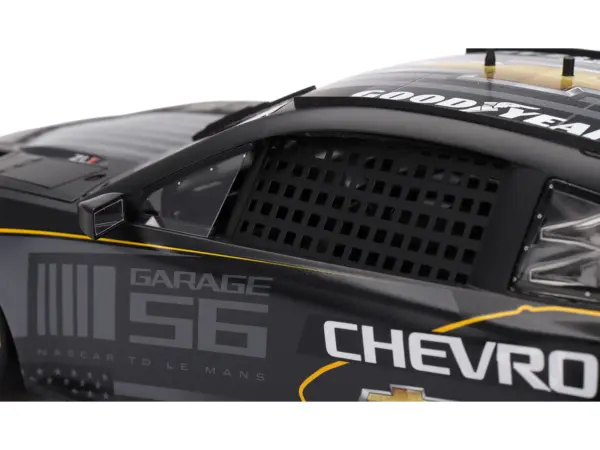 Chevrolet Camaro ZL1 #24 "Hendrick Motorsports Test Car" Matt Black with Graphics 1/18 Model Car by Top Speed #2