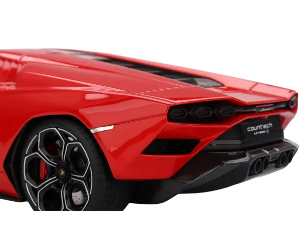 Lamborghini Countach LPI 800-4 Rosso Mars Red 1/18 Model Car by Top Speed #3