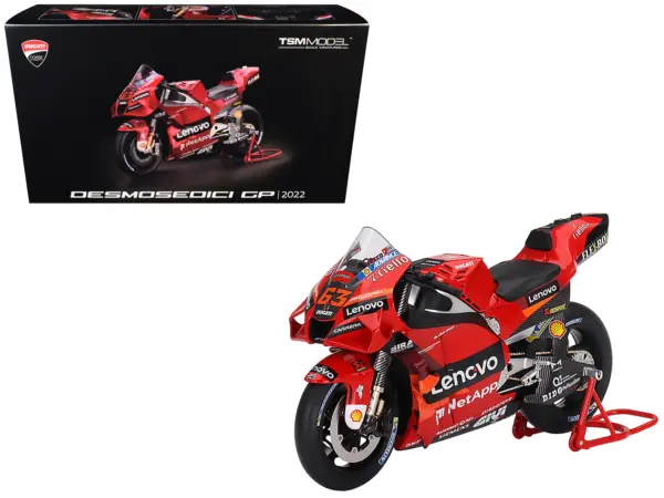 Ducati Desmosedici #63 Francesco Bagnaia "Presentation" "MotoGP World Championship" (2022) 1/12 Motorcycle Model by True Scale Miniatures #1
