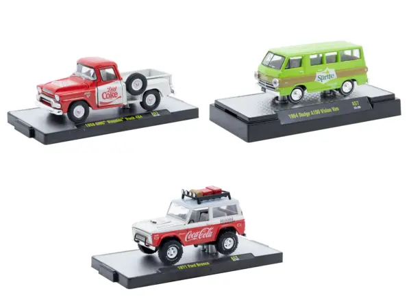 "Sodas" Set of 3 pieces Release 57 Limited Edition to 10000 pieces Worldwide 1/64 Diecast Model Cars by M2 Machines #2