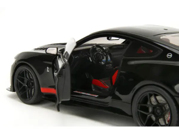 Shelby GT500 "Code Red" Black with Red Stripes "Pink Slips" Series 1/18 Diecast Model Car by Jada #3