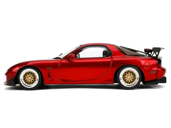 Mazda RX7 Type RS (FD3S) RHD (Right Hand Drive) Orange Metallic "Pink Slips" Series 1/18 Diecast Model Car by Jada #3