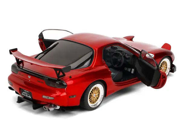 Mazda RX7 Type RS (FD3S) RHD (Right Hand Drive) Orange Metallic "Pink Slips" Series 1/18 Diecast Model Car by Jada #4