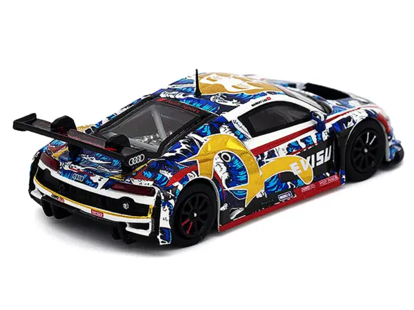 Audi R8 LMS "Evisu Racing X Works" White with Graphics 1/64 Diecast Model Car by Pop Race #4