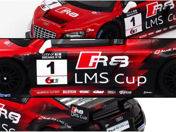 Audi R8 LMS #1 Edoardo Mortara Winner "Macau GT Cup" (2013) 1/64 Diecast Model Car by Pop Race #3