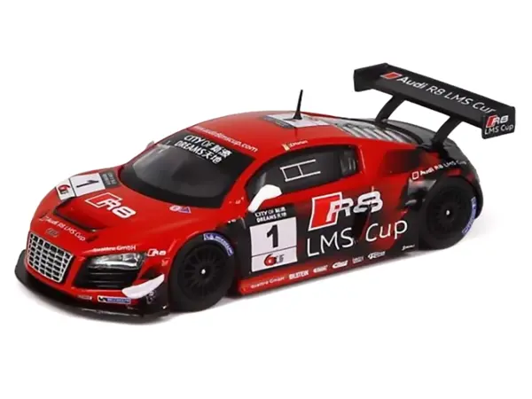 Audi R8 LMS #1 Edoardo Mortara Winner "Macau GT Cup" (2013) 1/64 Diecast Model Car by Pop Race #5