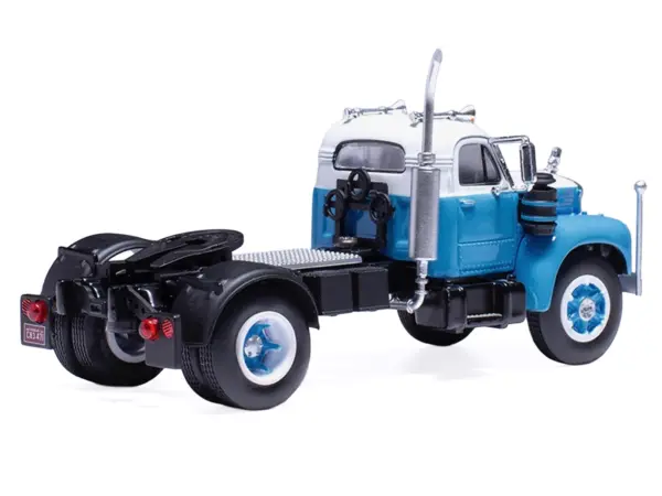 1953 Mack B 61 Truck Tractor Blue and White 1/64 Diecast Model by IXO Models #3