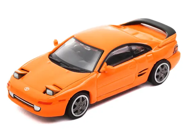 Toyota MR2 W20 RHD (Right Hand Drive) Orange 1/64 Diecast Model Car by Die Cast Team #3