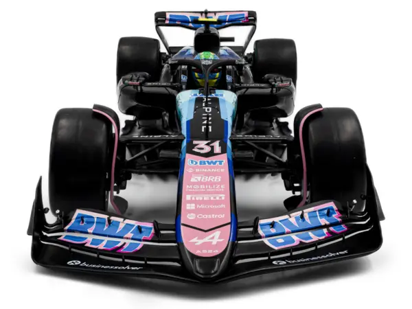 Alpine A524 #31 Esteban Ocon "BWT" 2nd Place F1 "Sao Paulo GP" (2024) "Competition" Series 1/18 Diecast Model Car by Solido #4